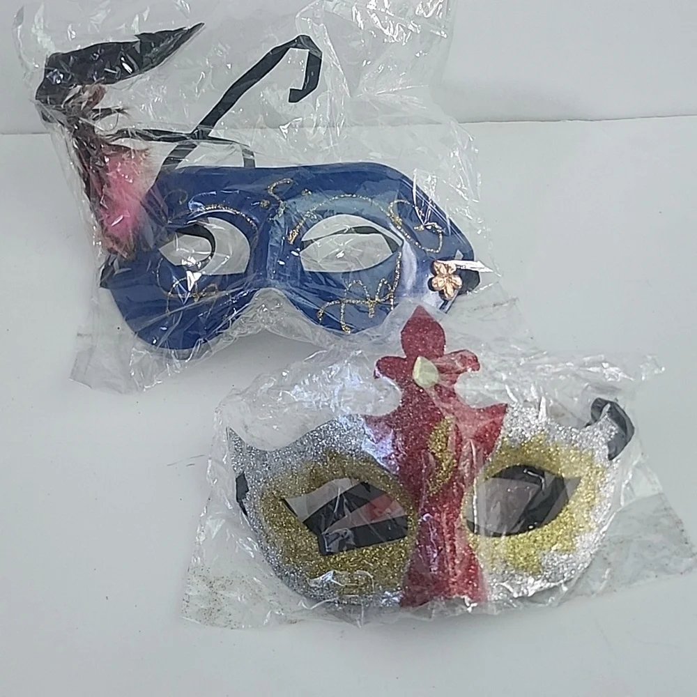 Colorful Masquerade Masks Set Costume